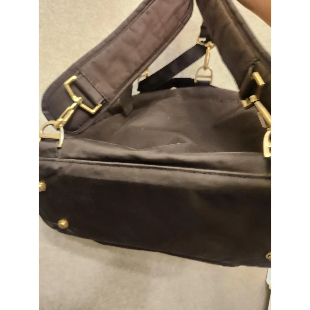 Ju-Ju-Be Black‎ Diaper Bag Backpack Convertible Tote Gold Hardware Organizer